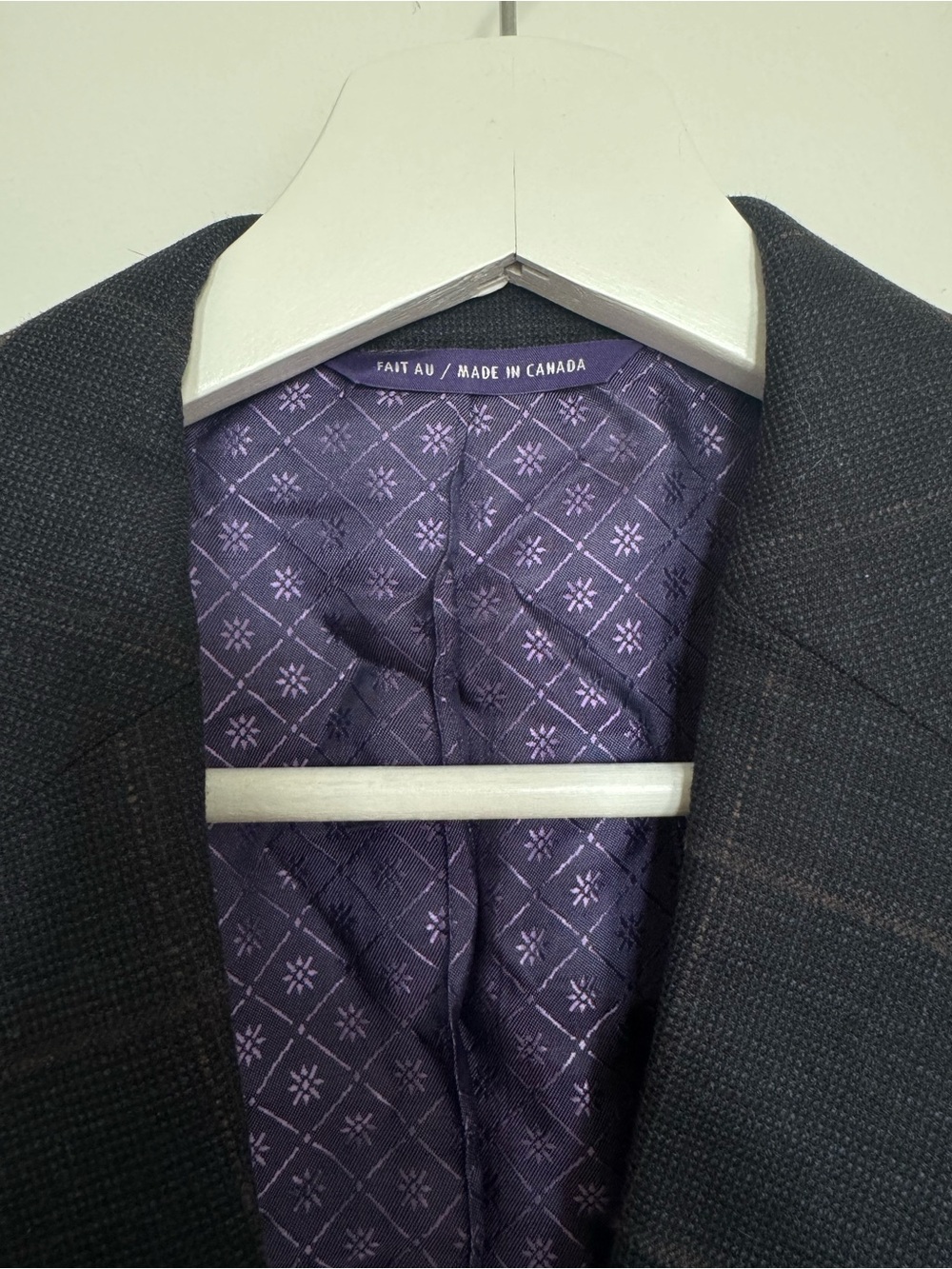 Ted Baker Men's Navy Windowpane Blazer - Classic Two-Button Suit Jacket - Picture 8 of 11